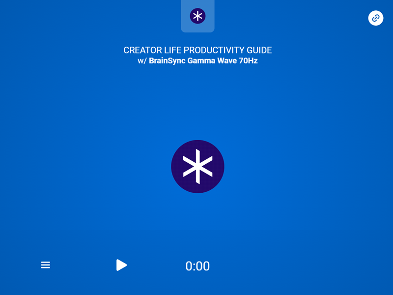 Creator Life Productivity Guide with BrainSync Gamma Wave audio